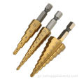 3pcs Hex Hex HSS Titanium Coated Step Drill